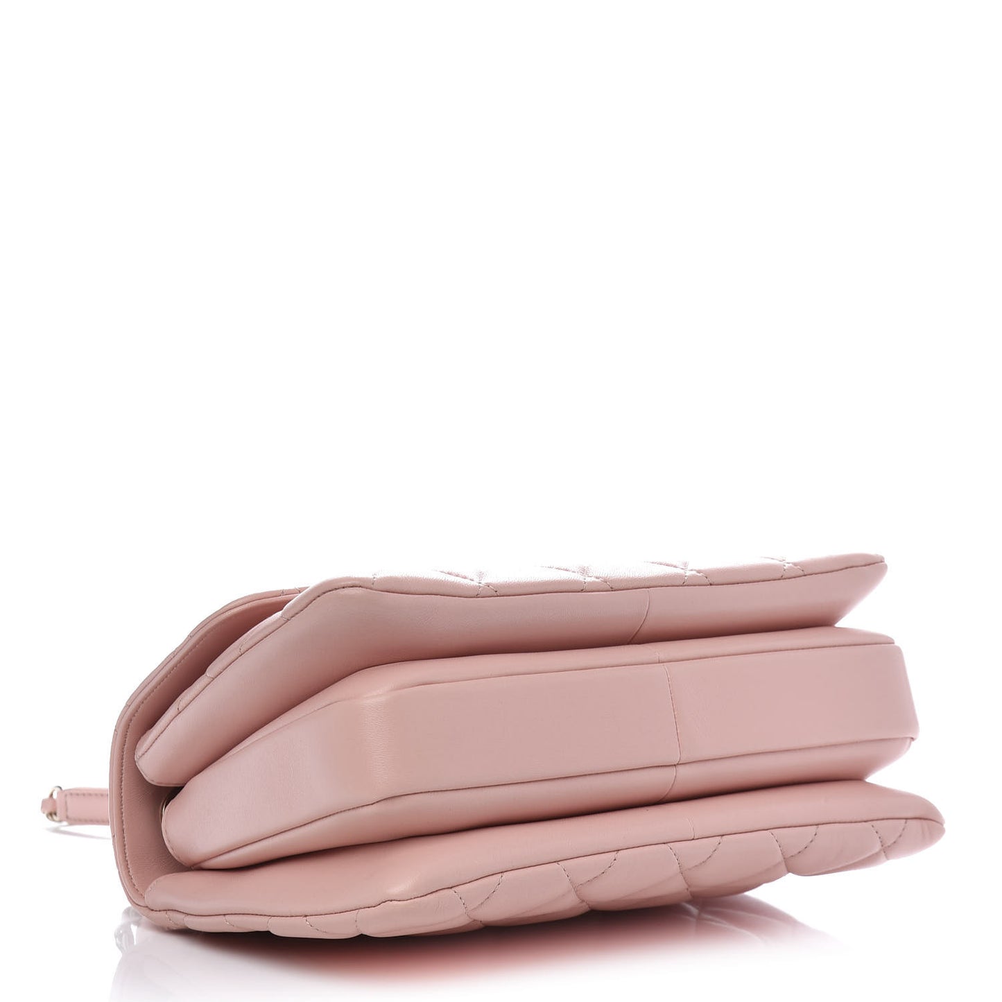 Lambskin Quilted Small Trendy CC Flap Dual Handle Bag Pink