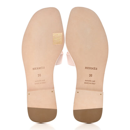 Hermes Box Calfskin Oran Sandals 36 Bois De Santal 5 of 8