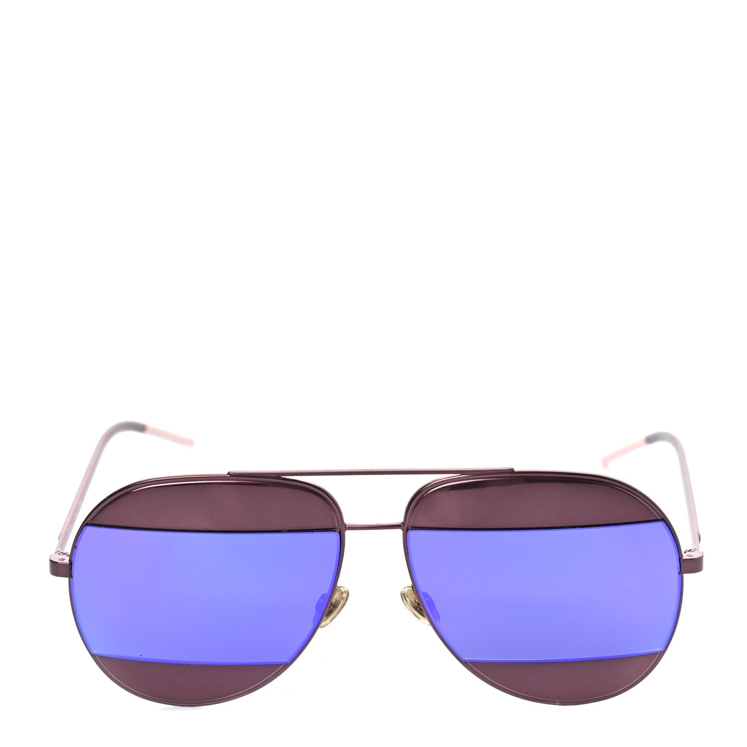 Christian Dior Metal Split 1 Aviator Sunglasses Purple 4 of 7