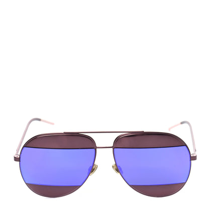 Christian Dior Metal Split 1 Aviator Sunglasses Purple 4 of 7