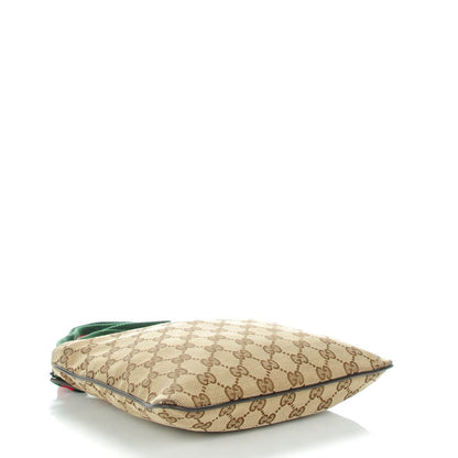 Gucci Monogram Web Small Flat Messenger Bag Brown 4 of 9