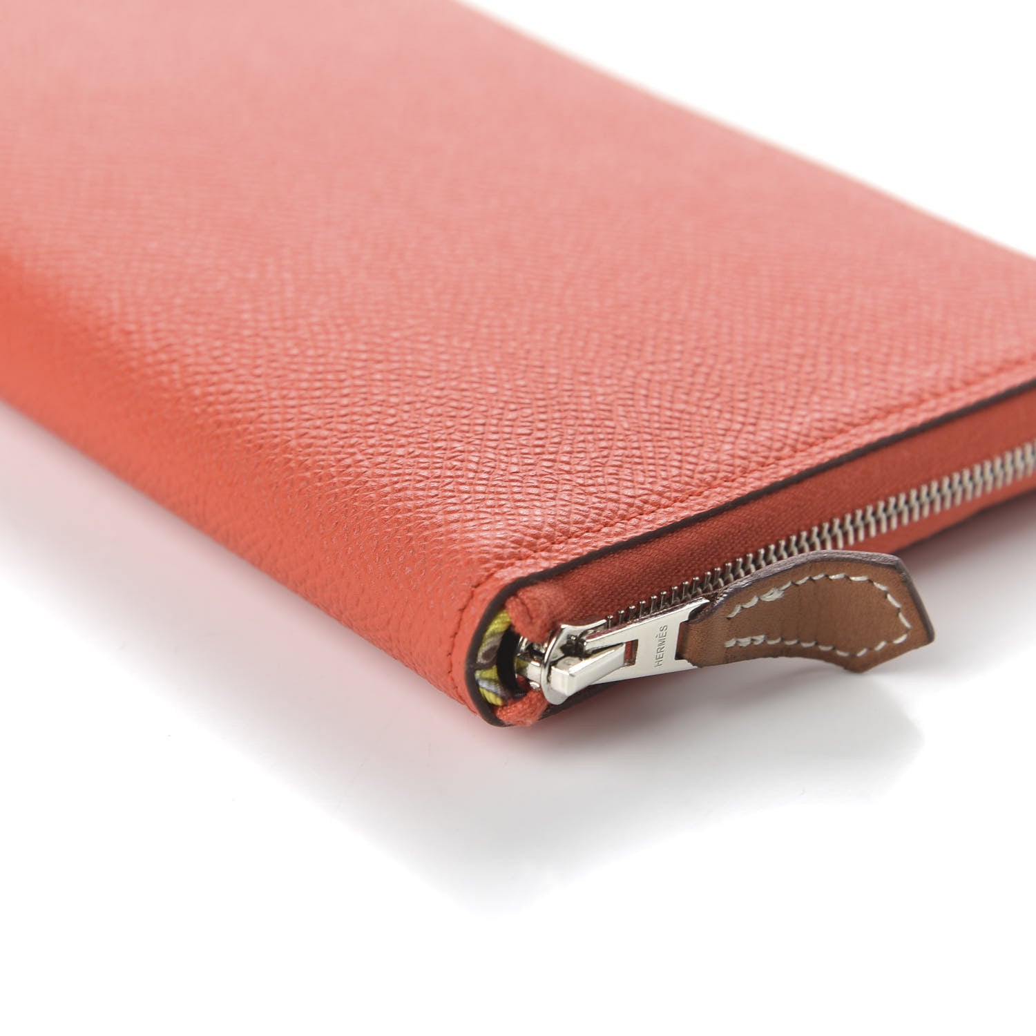 Hermes Epsom Silk'In Wallet Orange Poppy Fauve 7 of 10