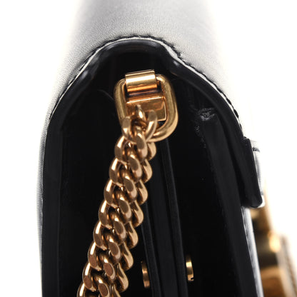 Saint Laurent Smooth Calfskin Monogram Cassandra Clasp Bag Black 14 of 15