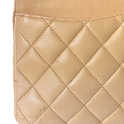 Chanel Lambskin Quilted Medium Double Flap Beige 9 of 18