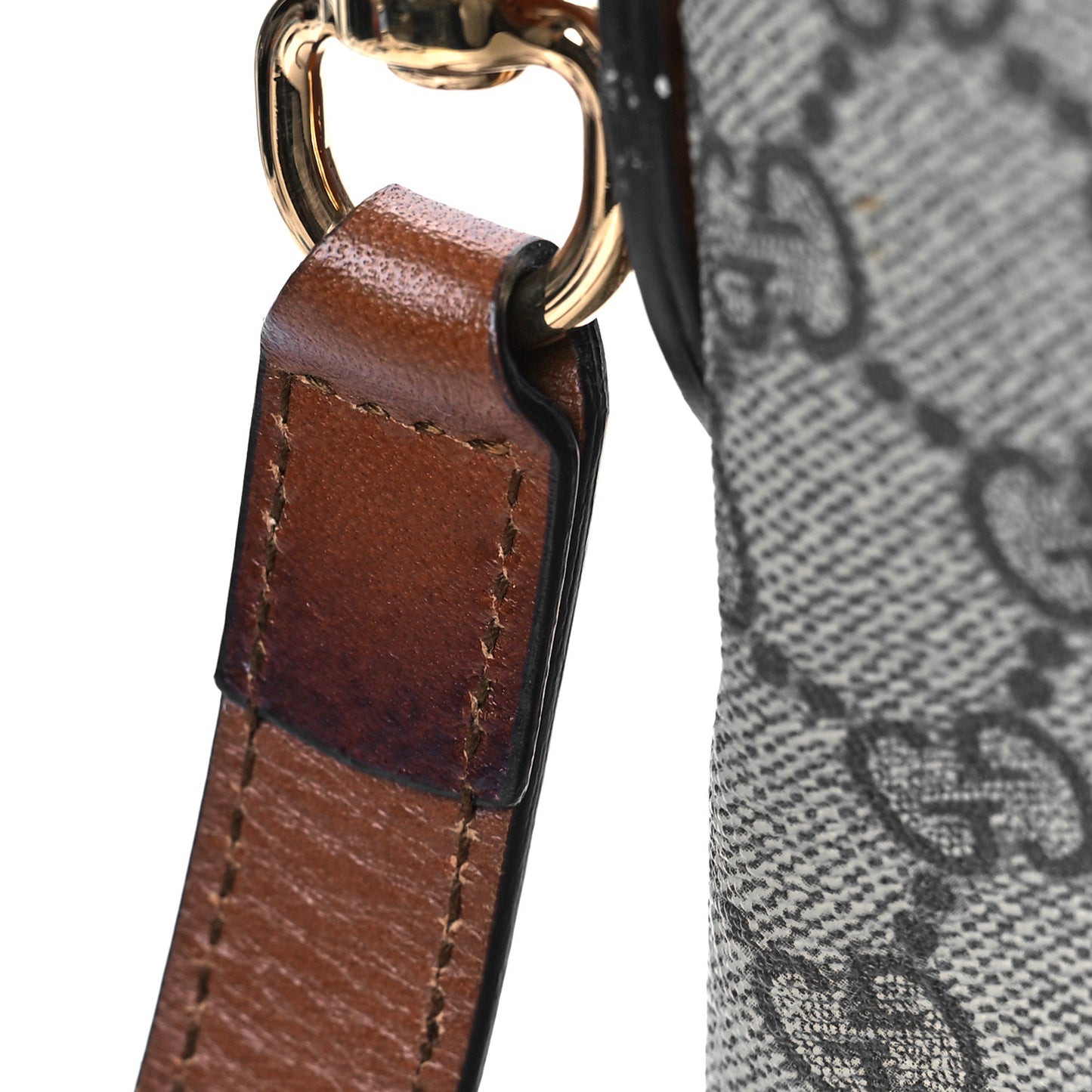 GG Supreme Monogram Linea A Hobo Brown