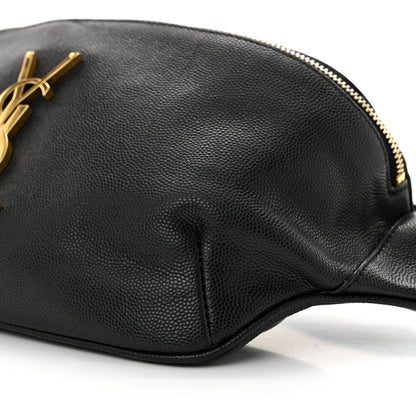 Saint Laurent Grain De Poudre Monogram Belt Bag Black 8 of 11