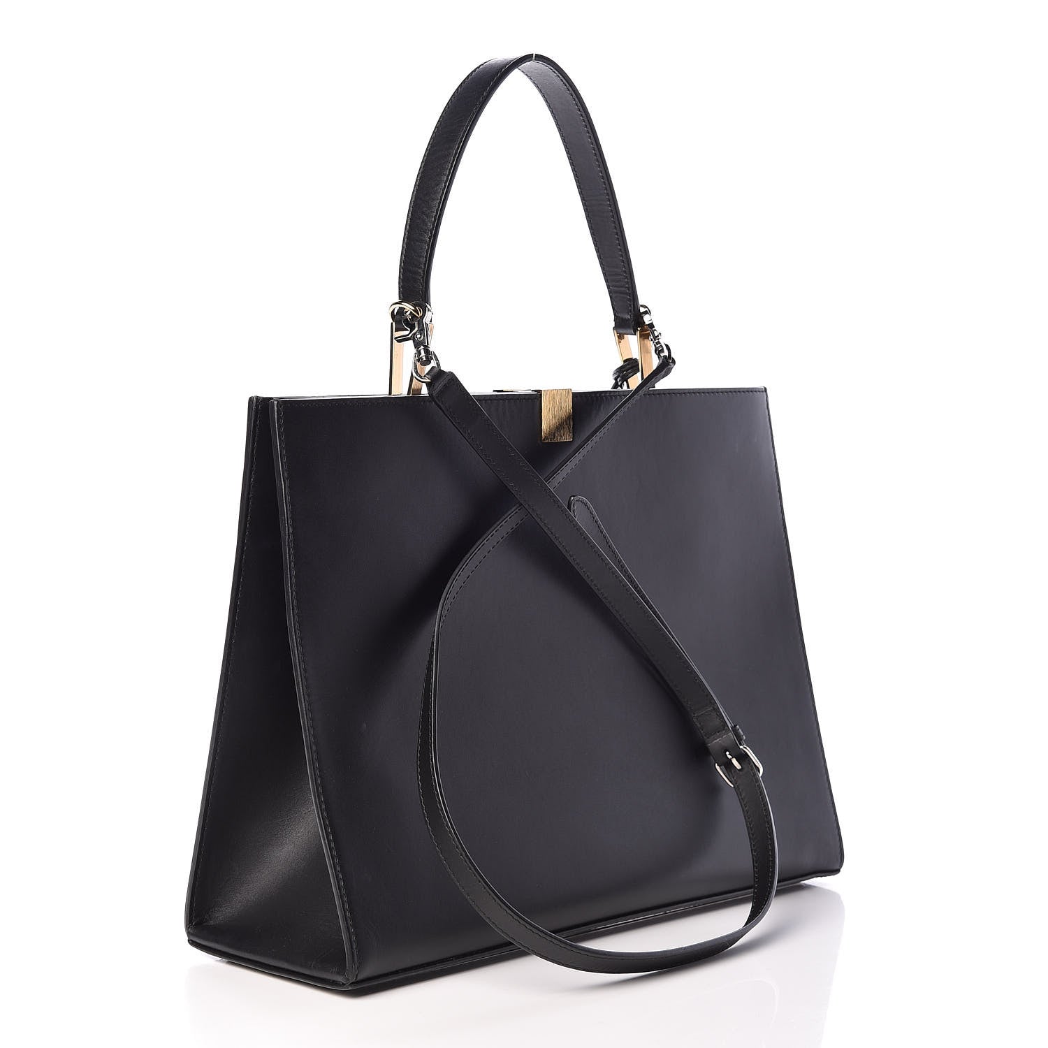 Balenciaga Calfskin Le Dix Soft Cabas M Shoulder Bag Black 3 of 18