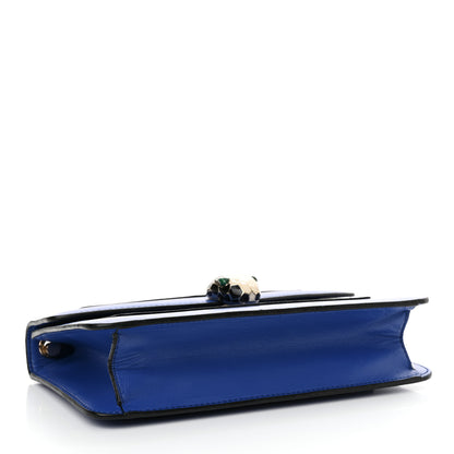 Bulgari Calfskin Serpenti Forever Crossbody Bag Blue 5 of 15