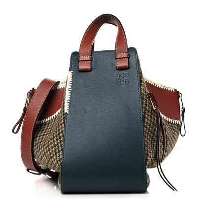 Loewe Calfskin Tweed Small Hammock Shoulder Bag Cypress Tan 1 of 12