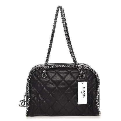 Chanel Calfskin Chain Around Bowler Black 1 of 8