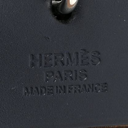 Hermes Toile Officier Vache Hunter Herbag Zip 39 MM Etoupe Bleu Indigo 8 of 15