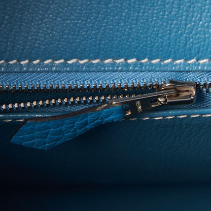 Hermes Togo Birkin 30 Blue Jean 15 of 29