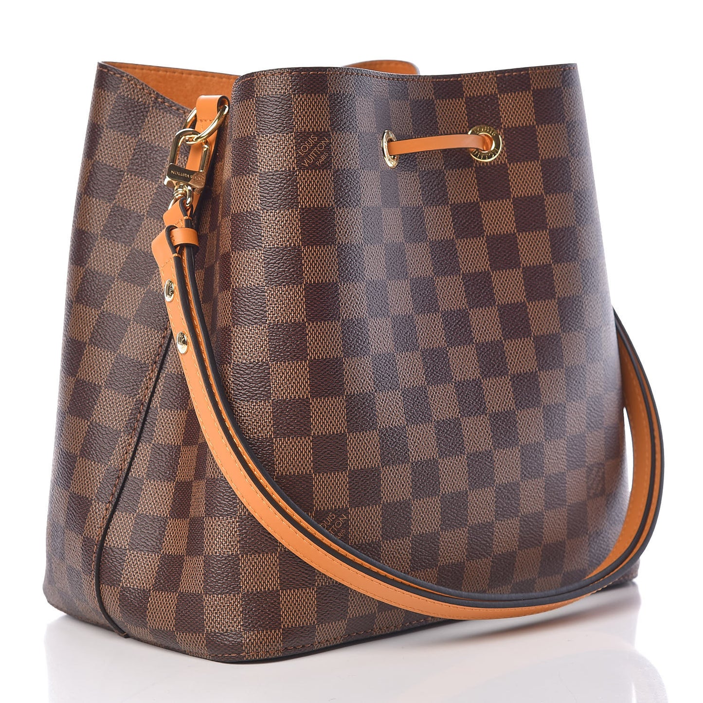 Damier Ebene Neonoe MM Safran