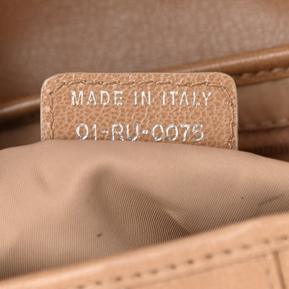 Christian Dior Grained Calfskin Saddle Bag Beige 7 of 14