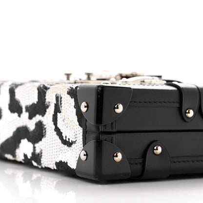 Louis Vuitton Sequins Leopard Petite Malle Black Gris 8 of 10