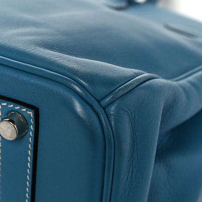 Hermes Swift Birkin 35 Blue Jean 11 of 16