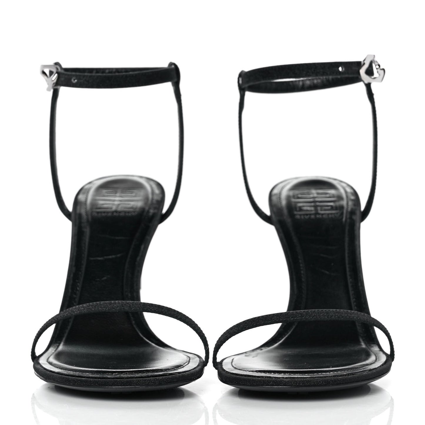 Smooth Nappa G Cube 85mm Sandals 39.5 Black