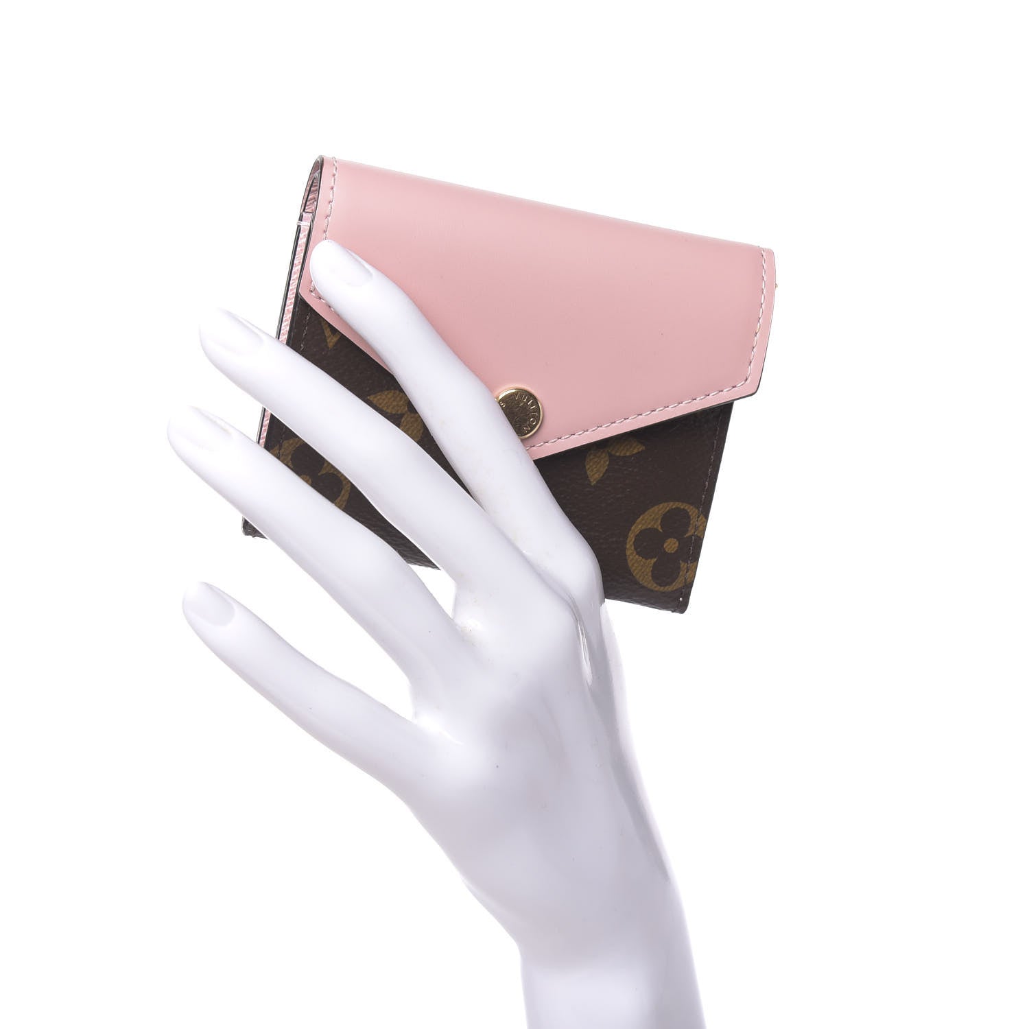 Louis Vuitton Monogram Zoe Wallet Rose Ballerine 2 of 7