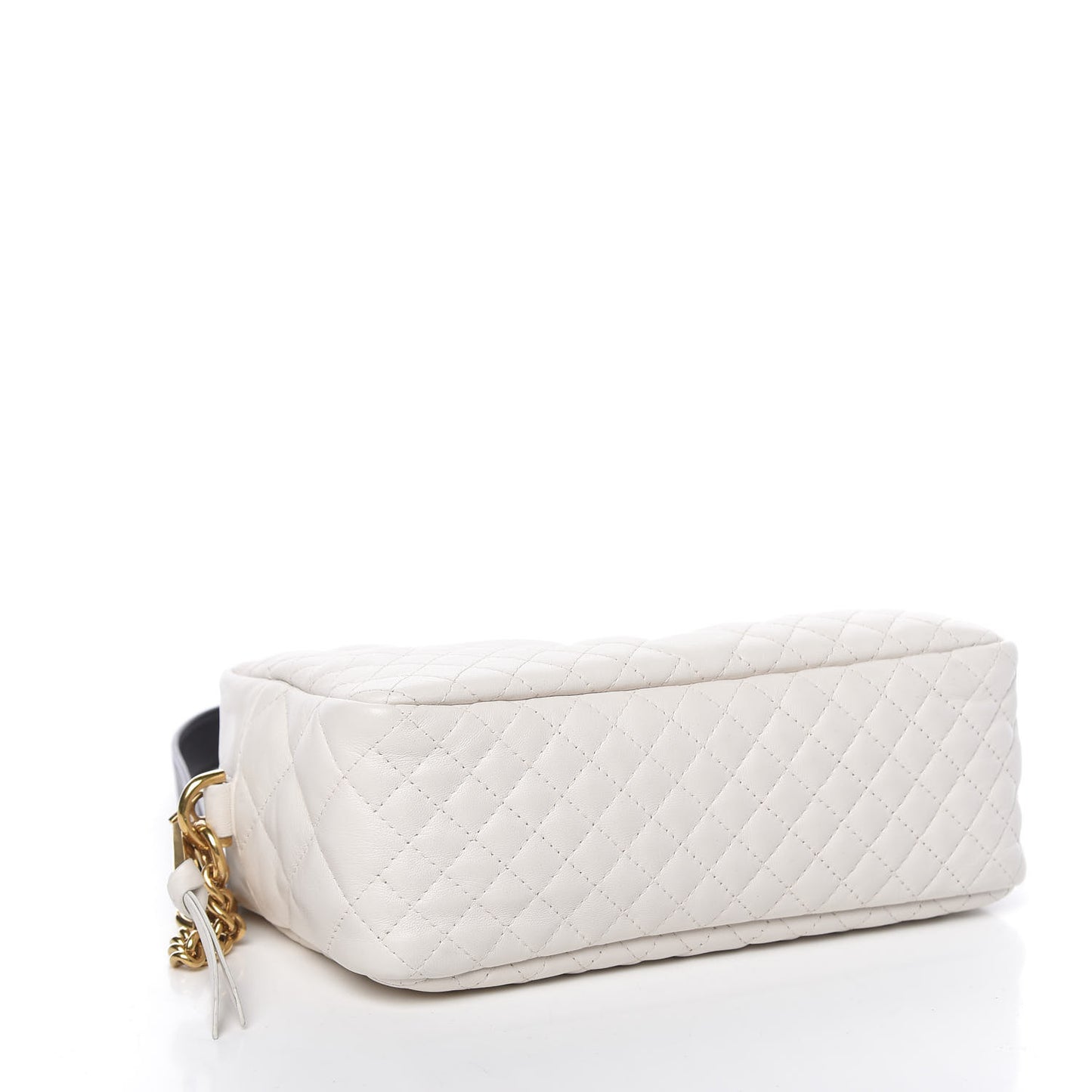 Nappa Quilted Medusa Tribute Camera Bag White