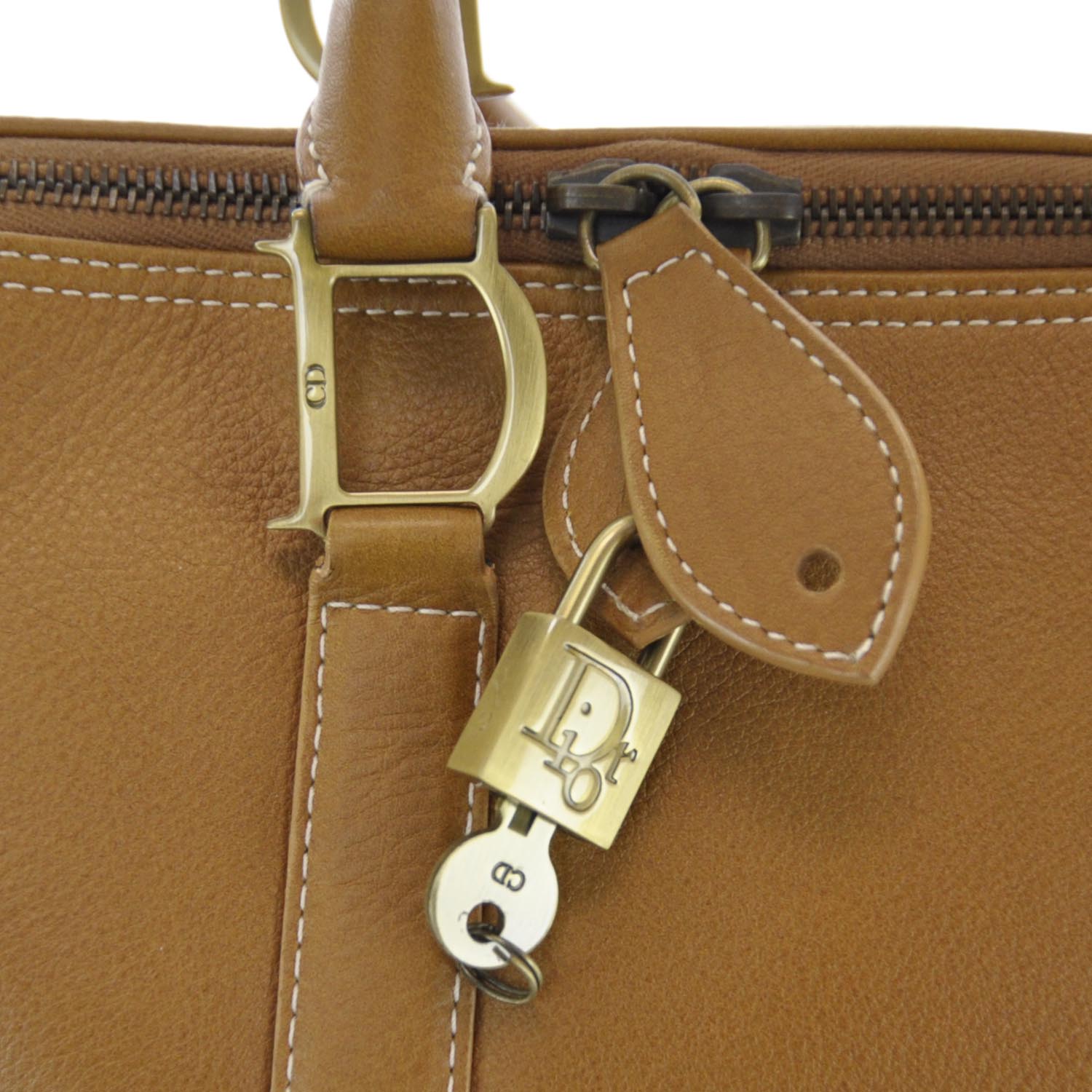 Christian Dior Leather Tote Camel 5 of 8