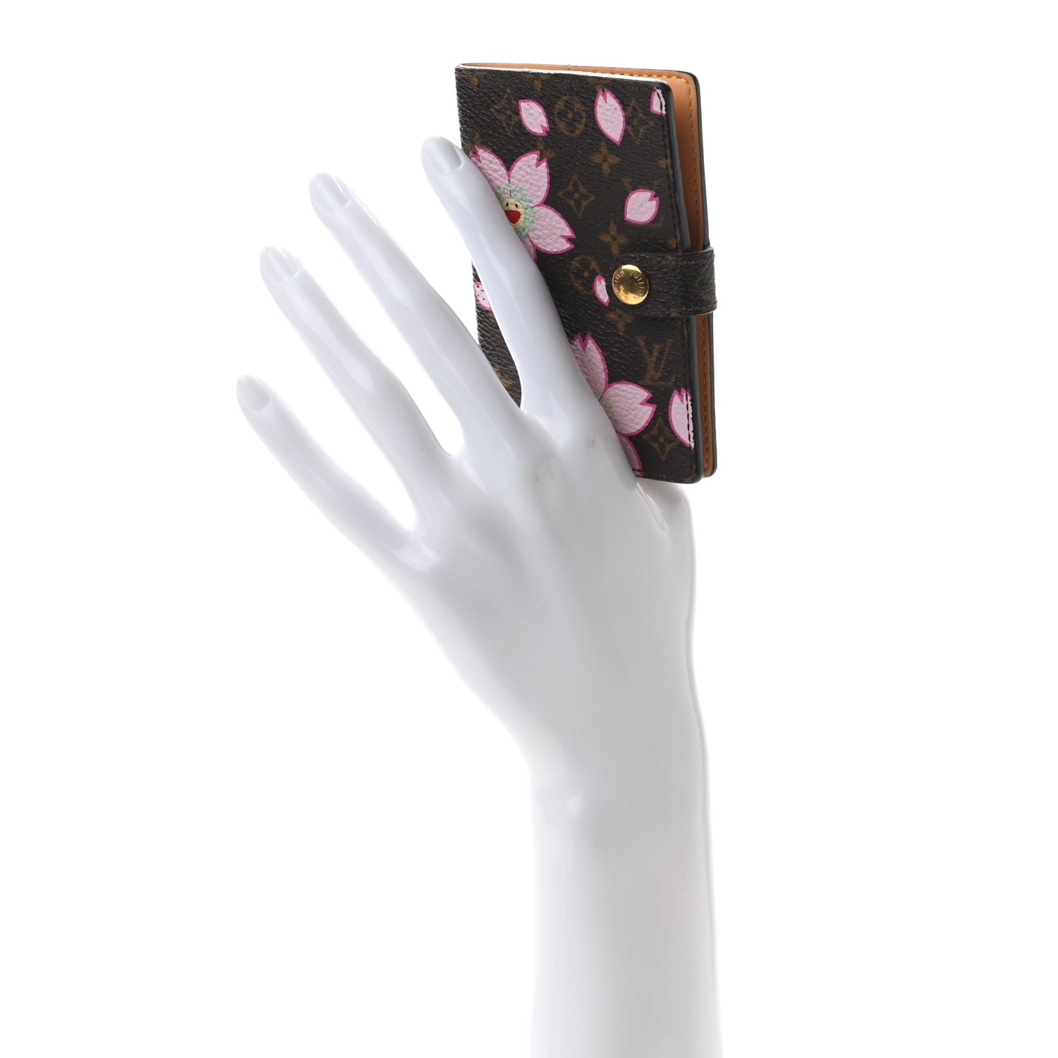 Louis Vuitton Monogram Cherry Blossom Carnet de Bal Mini Agenda Cover Brown 2 of 7
