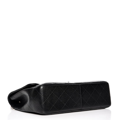 Chanel Caviar Quilted Jumbo Single Flap Black 4 of 13