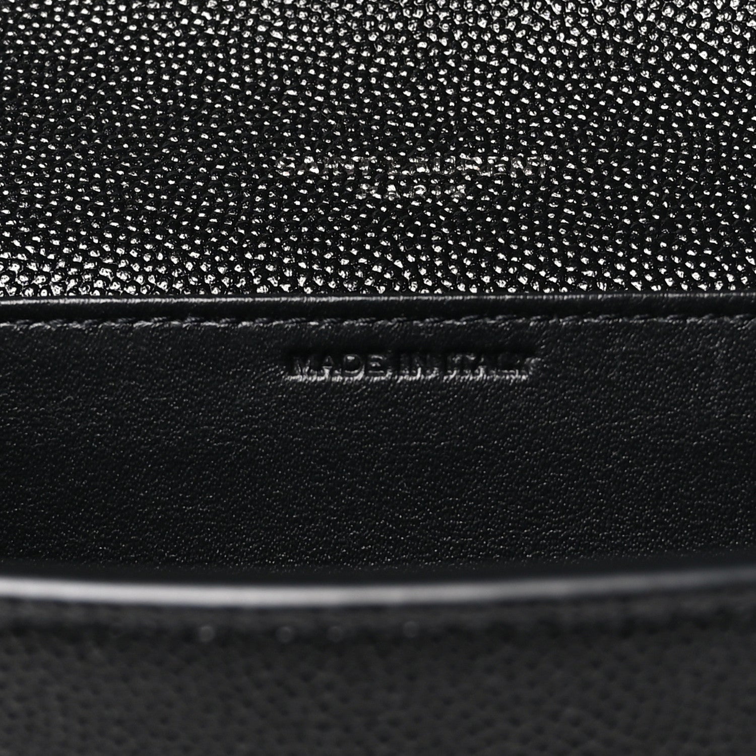 Saint Laurent Grain de Poudre Uptown Chain Wallet Black 7 of 11