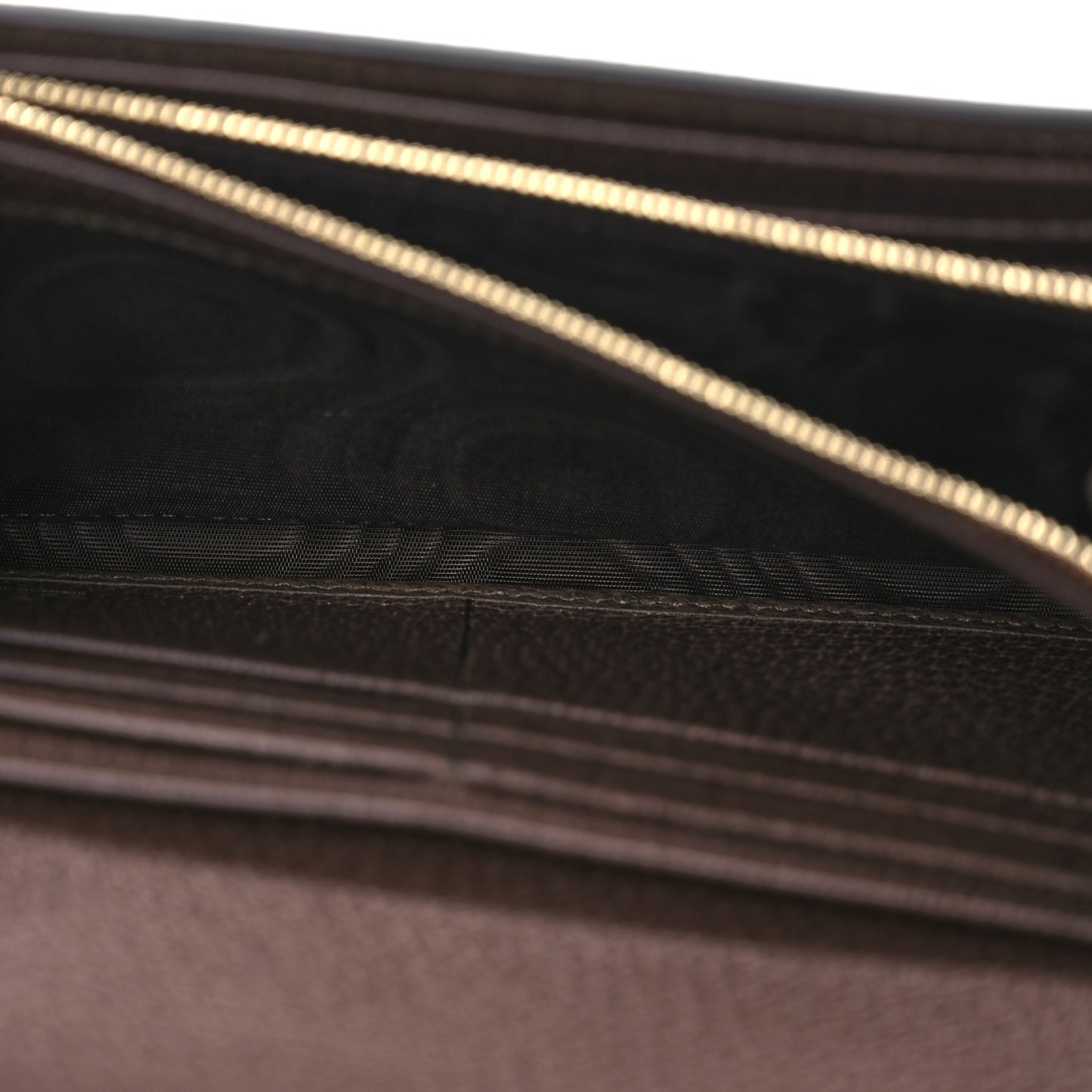 GG Supreme Monogram Textured Dollar Calfskin Blondie Continental Chain Wallet Beige Ebony New Acero