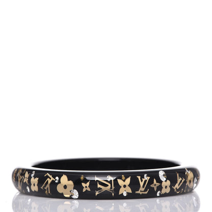 Louis Vuitton Resin Swarovski Small Inclusion Bracelet PM Black 3 of 4