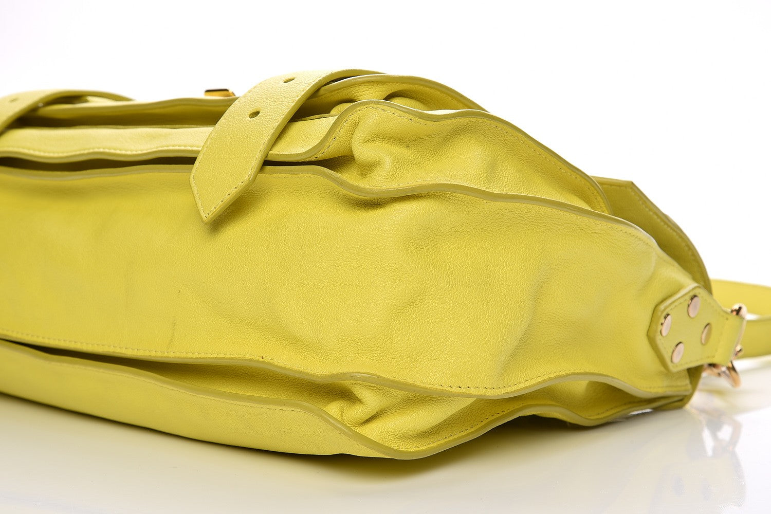 Proenza Schouler Lambskin Medium PS1 Satchel Citron 20 of 20