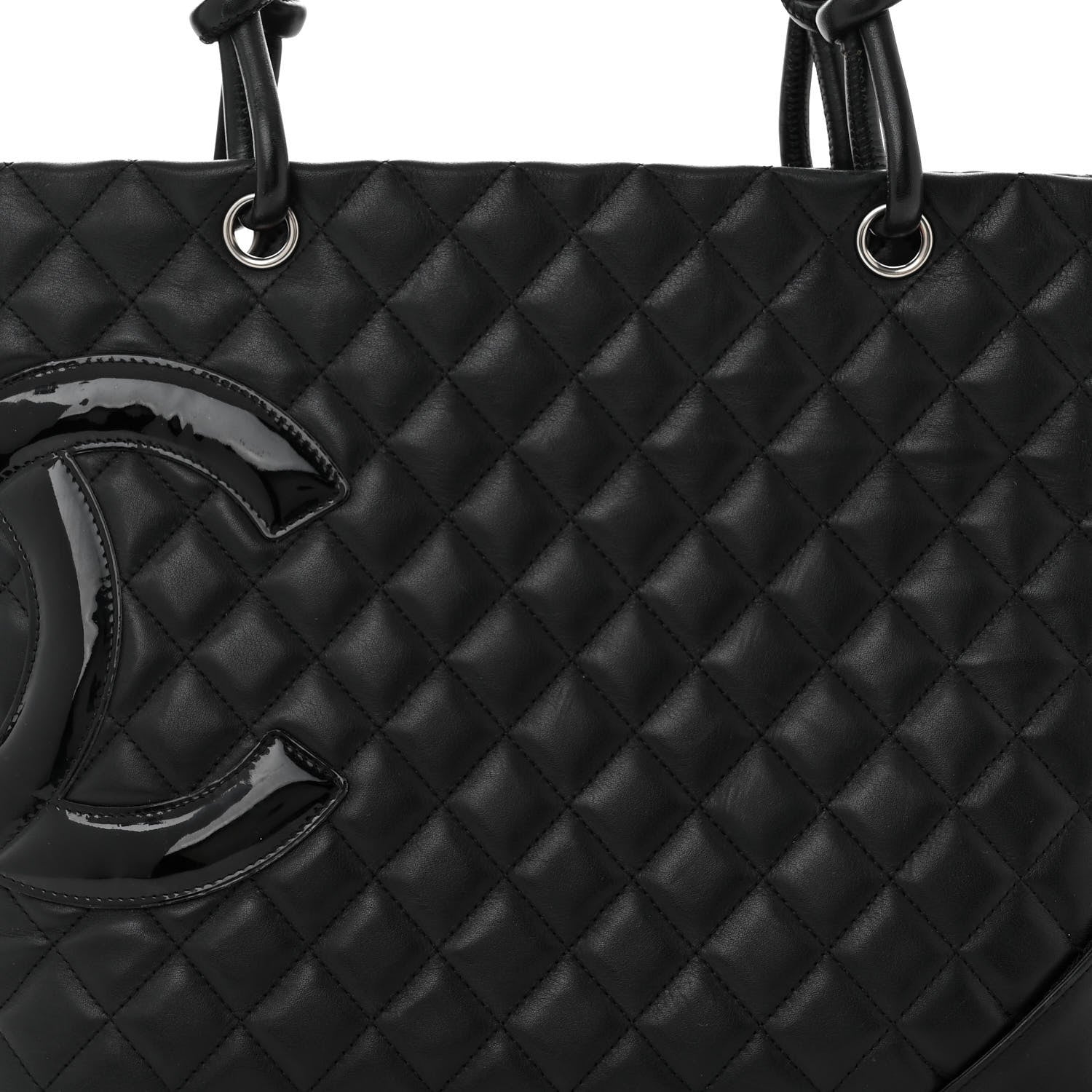 Chanel Calfskin Quilted Large Cambon Tote Black 8 of 11