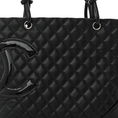 Chanel Calfskin Quilted Large Cambon Tote Black 8 of 11