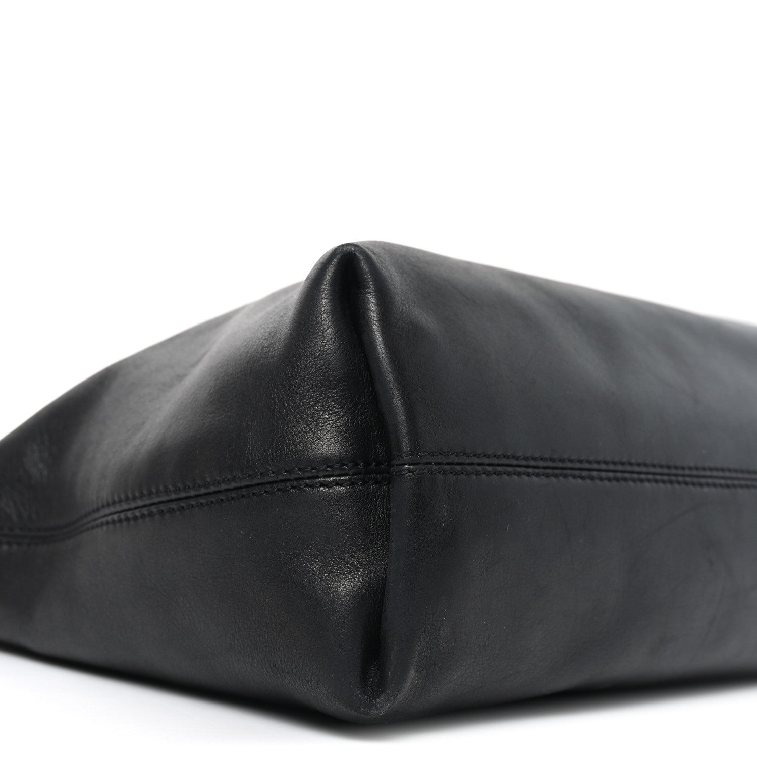 Chanel Calfskin Embossed CC Shoulder Bag Black 9 of 10