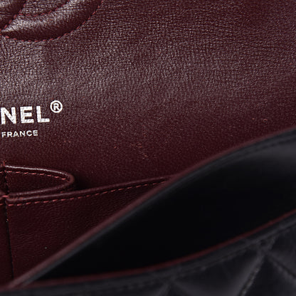 Chanel Lambskin Quilted Medium Double Flap Black 10 of 18