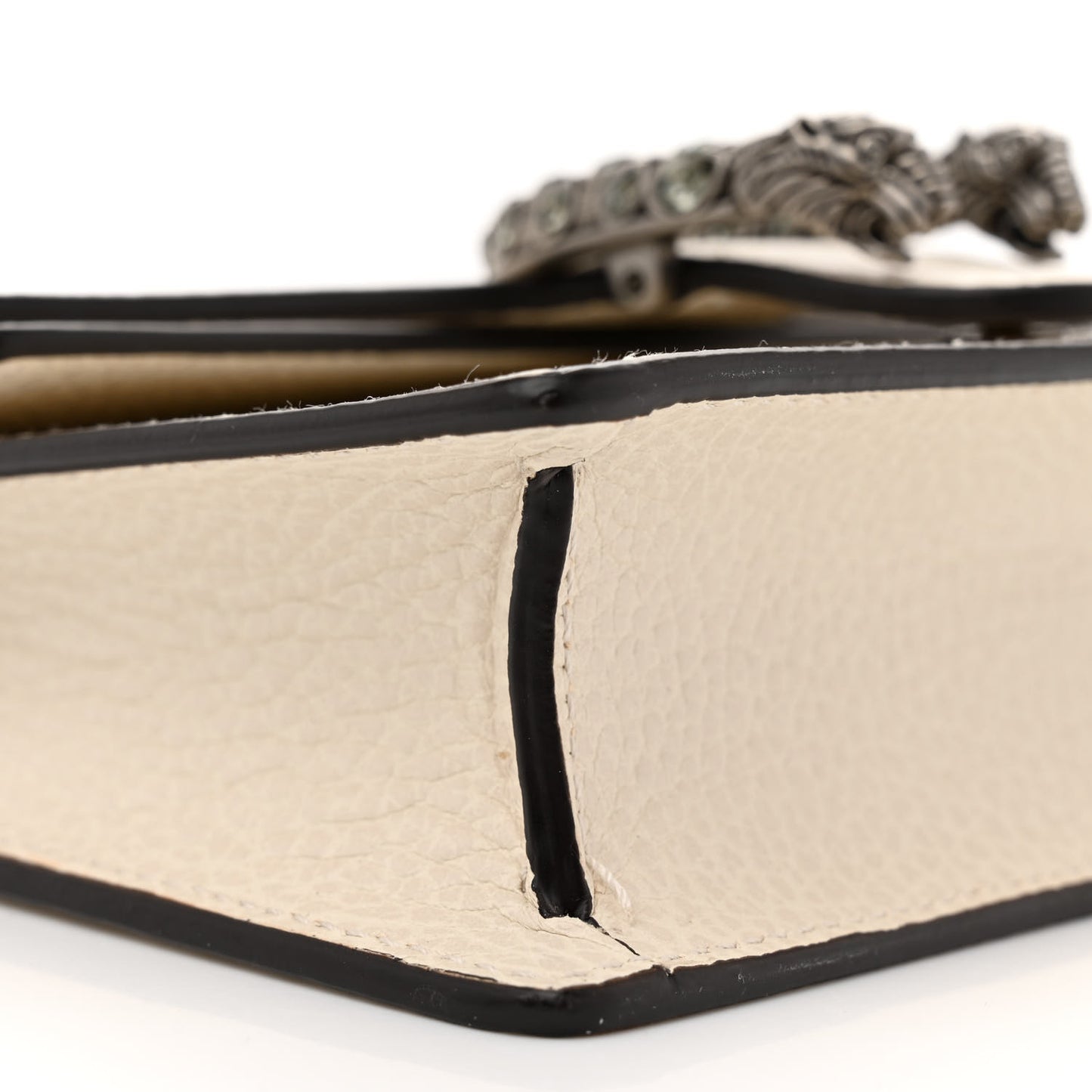 Dollar Calfskin Crystal Super Mini Dionysus Shoulder Bag Mystic White Black Diamond
