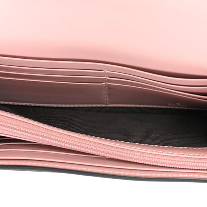 Gucci Guccissima Signature Crystal Cat Continental Flap Wallet Light Candy Pink 5 of 16