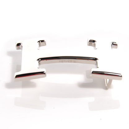 Hermes 32mm Palladium H Belt Buckle Silver 4 of 5