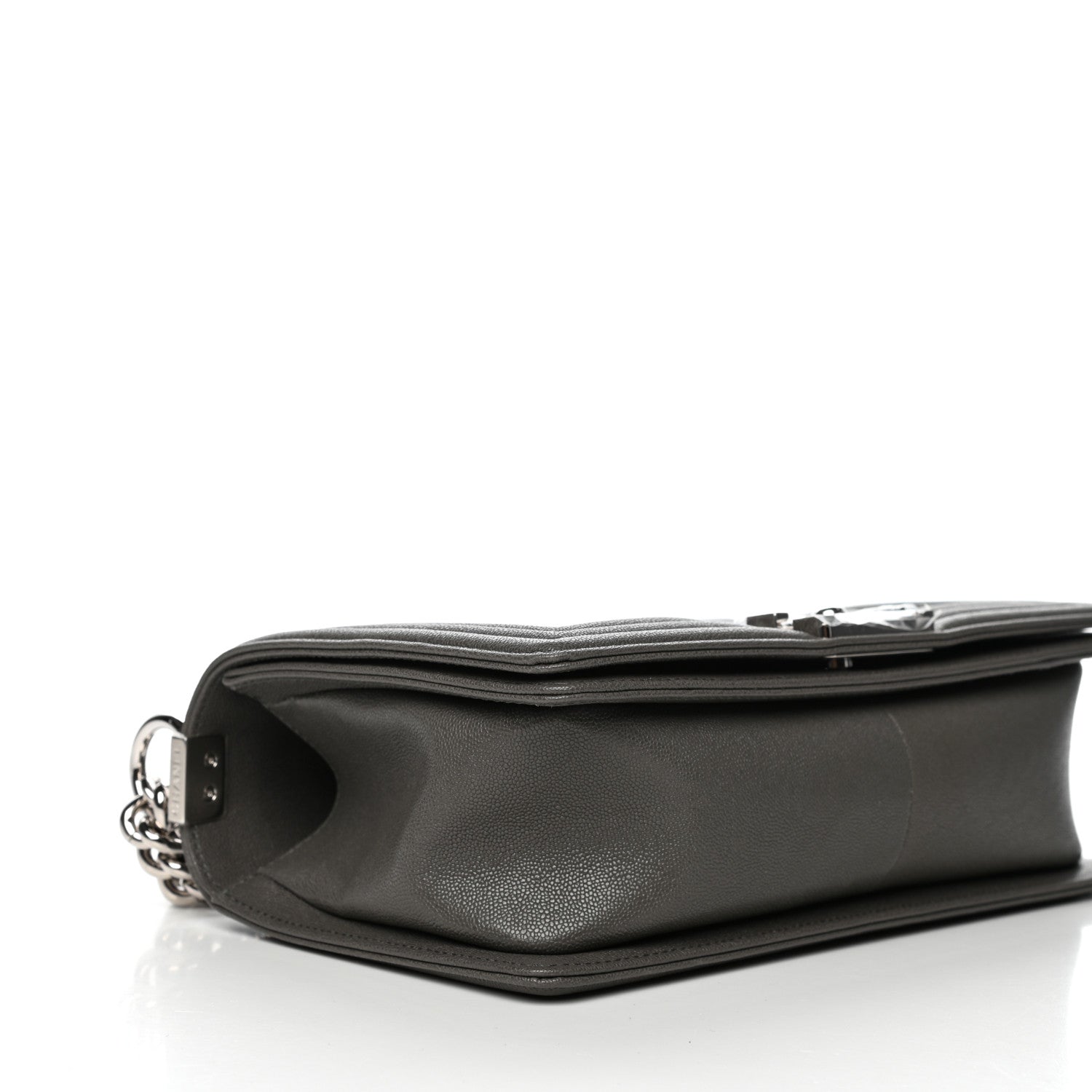 Chanel Caviar Quilted Medium Boy Flap Grey 8 of 11