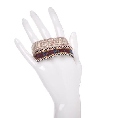 Christian Dior Woven Cotton J'Adior Friendship Bracelet Set Blue Nude 2 of 3