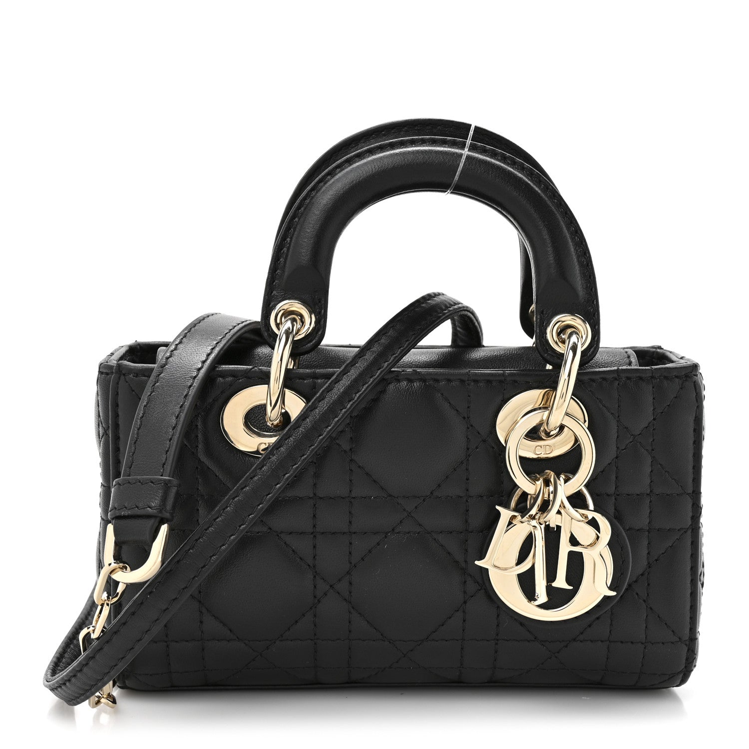 Christian Dior Lambskin Cannage Micro Lady D-Joy Black 1 of 10