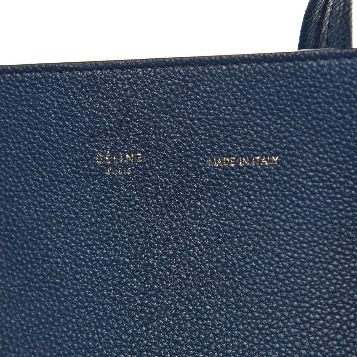 Celine Soft Grained Calfskin Small Belt Cabas Abyss Blue 6 of 10