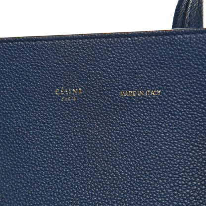 Celine Soft Grained Calfskin Small Belt Cabas Abyss Blue 6 of 10