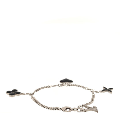 Louis Vuitton Sweet Monogram Charm Bracelet Silver Black 3 of 4