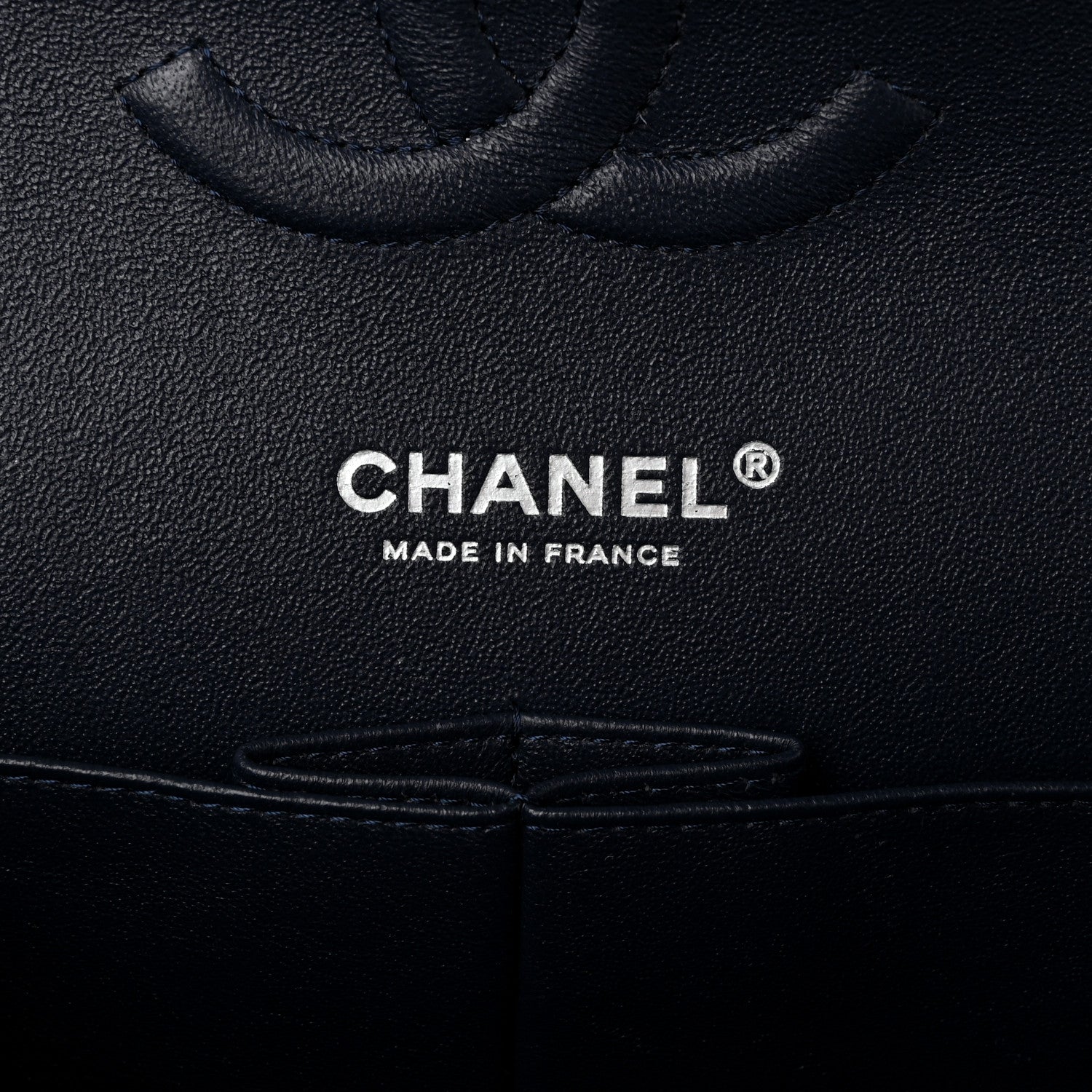 Chanel Caviar Quilted Medium Double Flap Navy 6 of 11