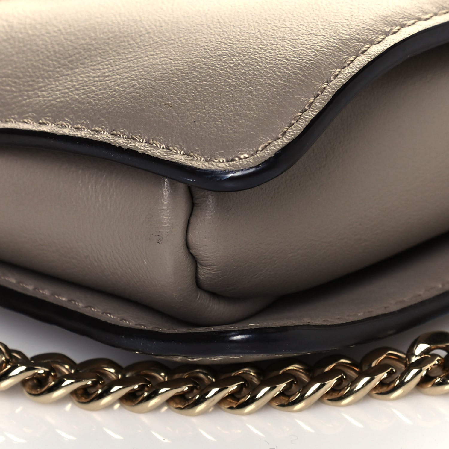 Chloe Suede Calfskin Small Faye Shoulder Bag Motty Grey 6 of 10