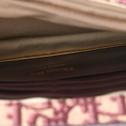 Christian Dior Oblique Saddle Chain Pouch Burgundy 5 of 9