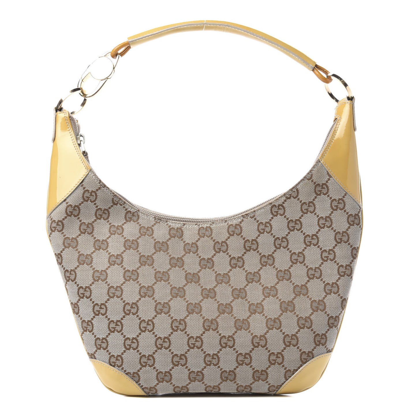 Monogram Patent Small Hobo Yellow