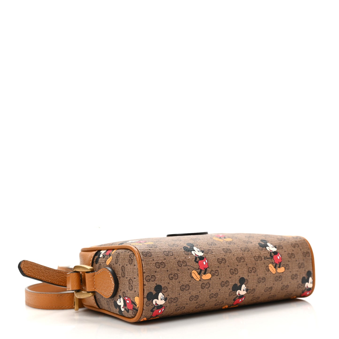 X DISNEY Mini Vintage GG Supreme Monogram Mickey Mouse Shoulder Bag Beige Vintage Sun Oil