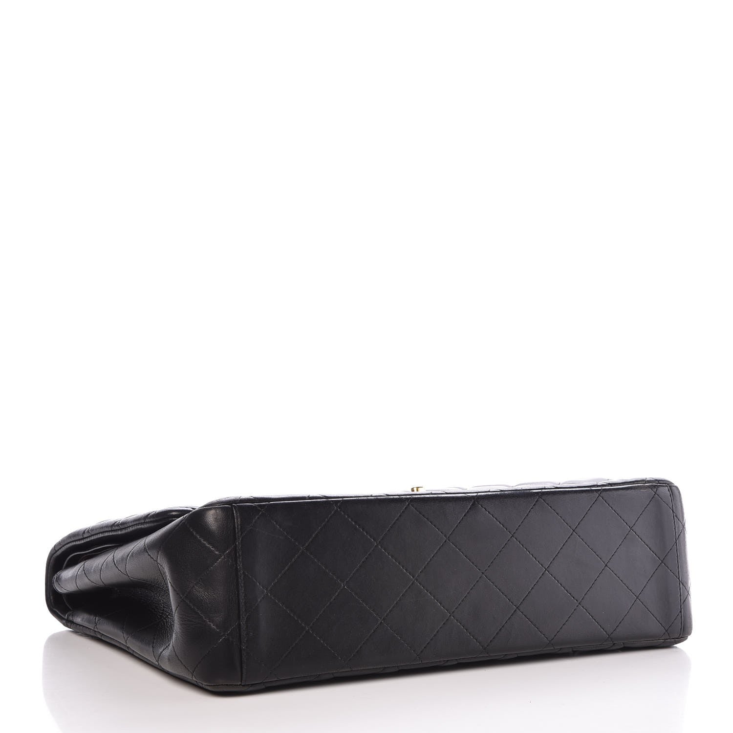 Chanel Lambskin Quilted Maxi Double Flap Black 4 of 10