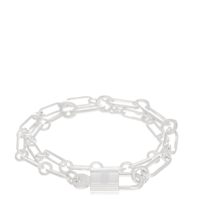 Hermes Sterling Silver MM Alphakelly Bracelet 1 of 4